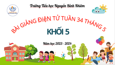 Bài giảng điện tử - khối 5 - tháng 5 - Tiểu học Nguyễn Bỉnh Khiêm