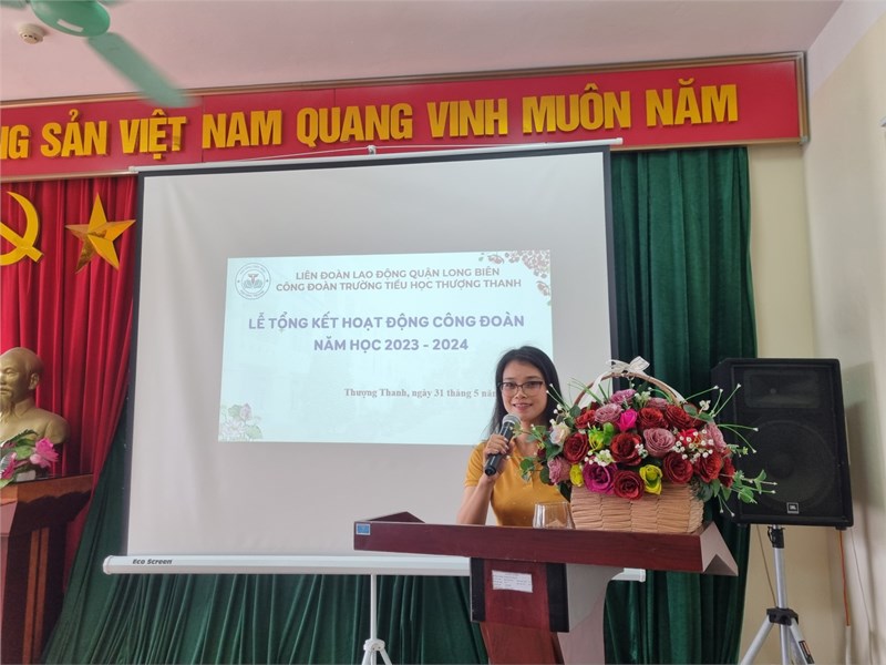 Hội nghị Tổng kết công tác Công đoàn năm học 2023 - 2024 của trường Tiểu học Thượng Thanh