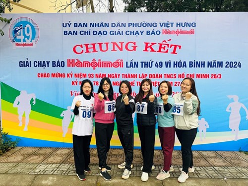 CBGVNV Trường Tiểu học Việt Hưng tích cực tham gia vòng Chung kết “Giải chạy Báo Hà Nội mới lần thứ 49 vì hòa bình 2024”