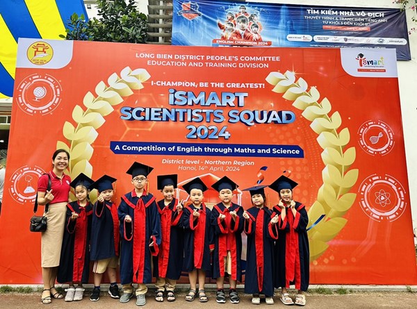 Học sinh khối 1, 2 Trường TH Việt Hưng tham gia Cuộc thi Biệt đội Khoa học Ismart Scientist Squad cấp Quận