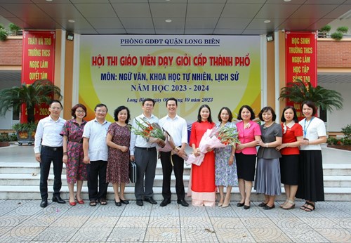 Quận Long Biên tham gia Hội thi giáo viên dạy giỏi  Thành phố cấp THCS năm học 2023-2024