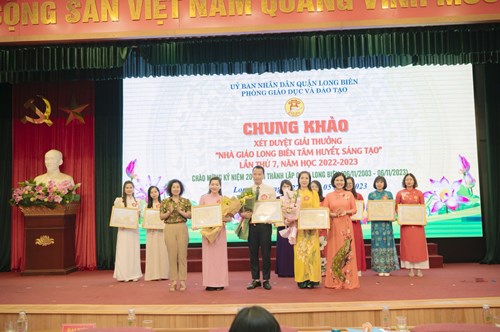 Lan tỏa nét đẹp từ giải thưởng “Nhà giáo Long Biên tâm huyết sáng tạo” năm học 2022-2023 Ngành GD&ĐT quận Long Biên  