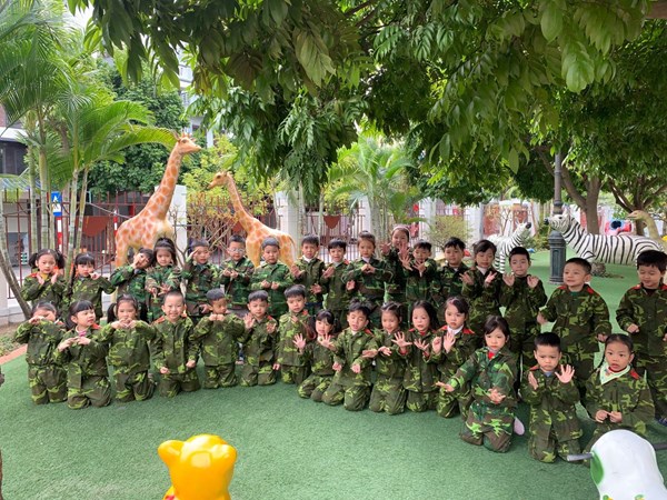 Cùng các bé lớp A4   Làm chiến sĩ nhí , Chào mừng Ngày Thành lập Quân đội Nhân dân Việt Nam (22/12/1944 - 22/12/2023)