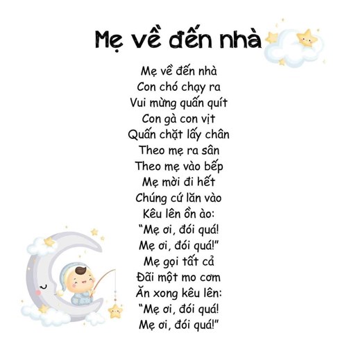 Bài thơ: Mẹ về đến nhà - MGN B1