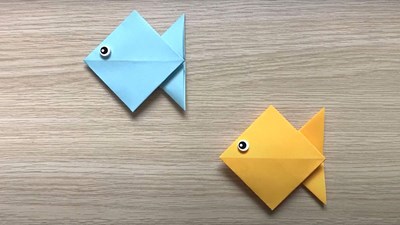 Cách làm đồ chơi bằng giấy hình con cá
