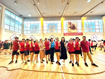 Công đoàn Trường mầm non Bồ Đề tham gia   Ngày hội văn hoá thể thao trong công nhân viên chức lao động Quận Long Biên  năm 2023