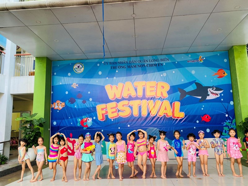 Xua tan nắng nóng ngày hè cùng “Lễ hội nước – Water Festival 2023” trường Mầm non Chim Én