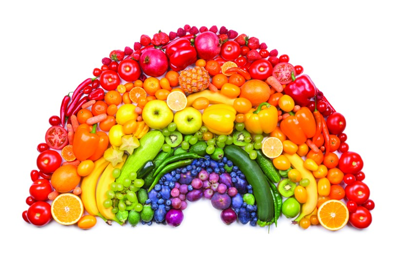  6 lợi ích ăn rau quả màu sắc  cầu vồng 