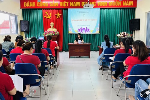 Trường mầm non Chim Én tổ chức Hội nghị triển khai nhiệm vụ năm học trước thềm năm học mới 2023 -2024