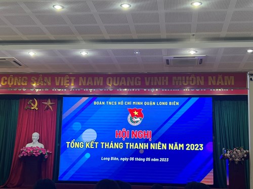 Chi đoàn nhà trường được Đoàn TNCS Hồ Chí Minh quận Long Biên  tặng giấy khen có thành tích xuất sắc trong tháng Thanh Niên năm 2023
