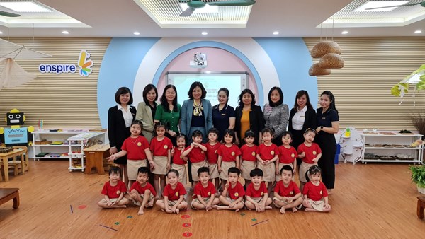 Trường mầm non Đô thị Việt Hưng tham gia dự thi giáo viên dạy giỏi cấp thành phố năm học 2022-2023