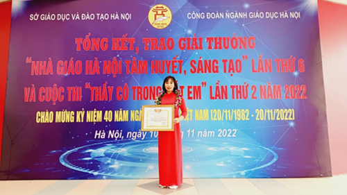 Cô giáo Nguyễn Thị Hà Lương tấm gương sáng của cấp học mầm non