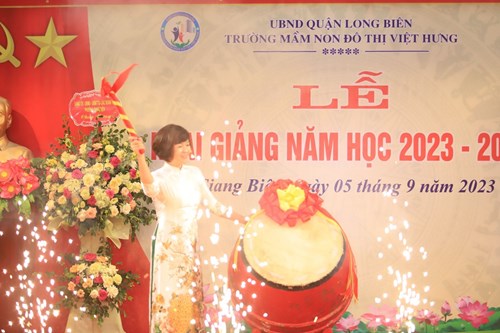 Trường mầm non Đô thị Việt Hưng tổ chức Lễ khai giảng năm học 2023 - 2024.