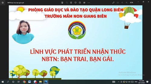 NBTN Bạn trai, bạn gái - Lứa tuổi Nhà trẻ 24-36 tháng- MN Giang Biên