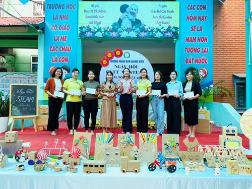 Ngày hội CNTT và STEAM năm học 2023_2024 của trường MN Giang Biên