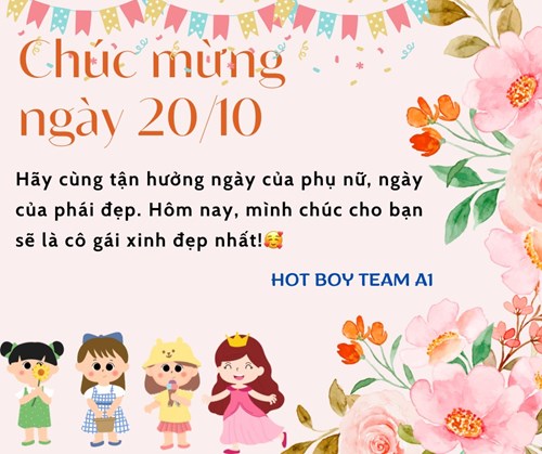 Liên hoan kỷ niệm ngày Phụ nữ Việt Nam 20/10 - Lớp MGL A1 