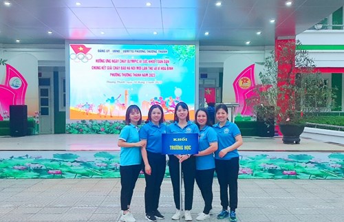 Trường Mầm Non Gia Quất tham gia hưởng ứng ngày chạy Olympic và giải chạy báo Hà Nội mới năm 2023