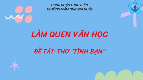 LQVH: Thơ  Tình bạn:. GV: Phạm Thanh Huệ