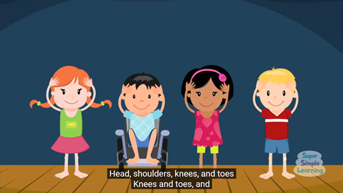 Bài học : Head shoulders knees & toes