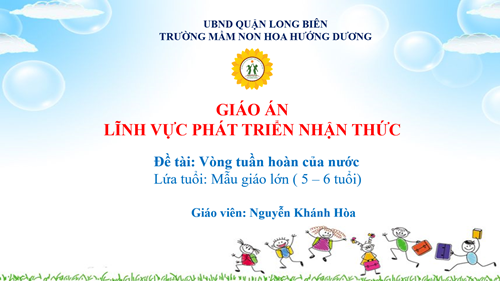 KPKH; Vòng tuần hoàn của nước - Nguyễn Khánh Hòa