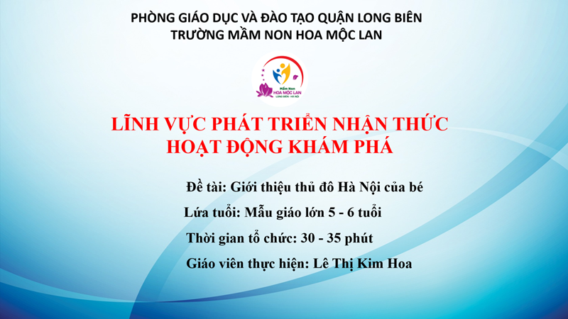 KP: Giới thiệu thủ đô Hà Nội của bé