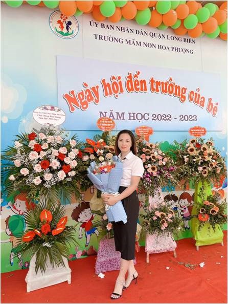 Cô giáo Nguyễn Thị Kim Ngân - Phó hiệu trưởng năng động, sáng tạo, tận tâm, nhiệt huyết với công việc 
