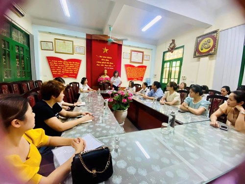 Trường mầm non Hoa Sen tổ chức họp phụ huynh cuối năm học 2022 - 2023