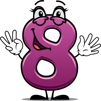 Dạy trẻ nhận biết chữ số 8, số lượng , số thứ tự trong phạm vi 8