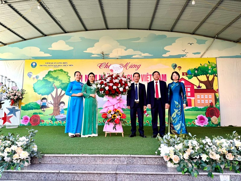 Trường mầm non Hoa Thuỷ Tiên long trọng tổ chức kỷ niệm 41 năm ngày Nhà giáo Việt Nam