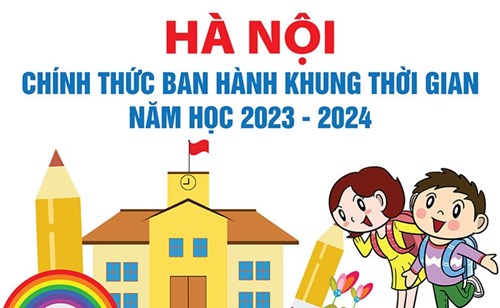 Hà Nội chính thức ban hành khung thời gian năm học 2023 - 2024
