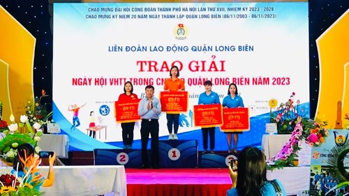 Công Đoàn Trường Mầm non Hồng Tiến hưởng ứng tham gia  Ngày hội Văn hóa thể thao trong CNVCLĐ quận Long Biên  năm 2023