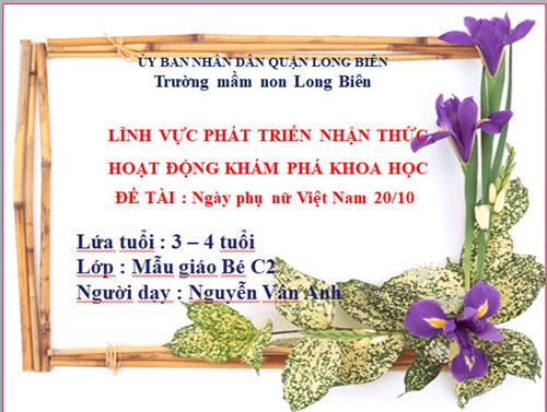 MN LONG BIÊN _ Khám phá ngày 20 tháng 10_ Khối MGB_ Nguyễn Vân Anh