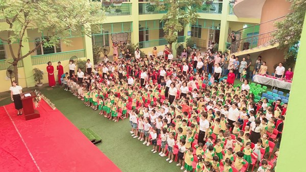 Trường mầm non Long Biên tổ chức Lễ tổng kết năm học 2022- 2023 Vui tết thiếu nhi 1-6