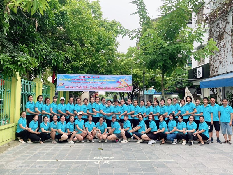 Công đoàn Trường MN Long Biên kết hợp với nhà trường tổ chức chạy giải báo Hà Nội mới lần thứ 48 vì hoà bình năm 2023 