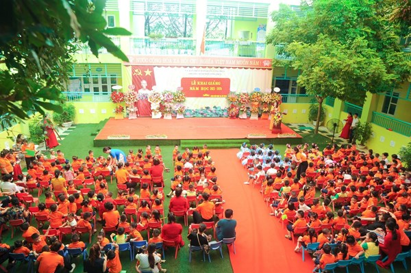 Trường mầm non Long Biên long trọng tổ chức Lễ khai giảng năm học 2023- 2024