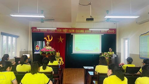 Trường MN Long Biên A tổ chức khai mạc hội thi giáo viên giỏi, nhân viên nuôi dưỡng giỏi cấp trường năn học 2023-2024