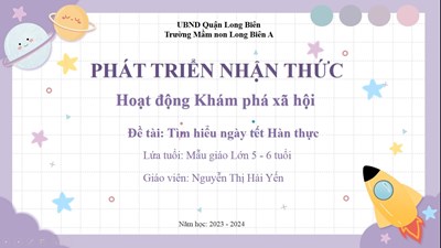 Bài giảng Powerpoint KHXH: Tìm hiểu ngày Tết Hàn thực