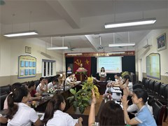 Trường mầm non Long Biên A tổ chức họp BGH và BĐD cha mẹ học sinh cuối năm học 2023 - 2024