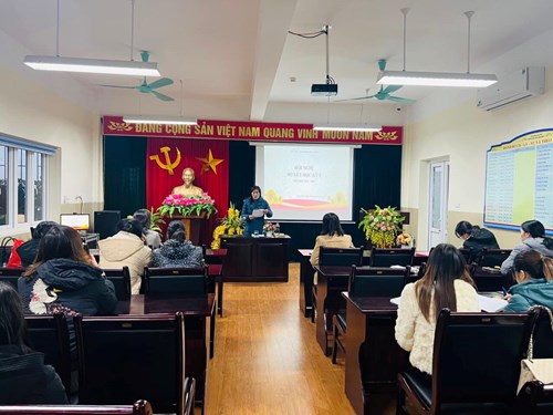 Trường mầm non Long Biên A tổ chức sơ kết học kì I năm học 2022-2023