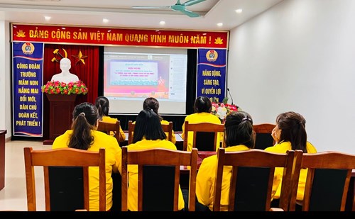 Chi bộ trường MN Nắng Mai dự hội nghị trực tuyến  triển khai thực hiện chuyên đề   Học tập tập làm theo tư tưởng đạo đức Hồ Chí Minh về chăm lo đời sống nhân dân”