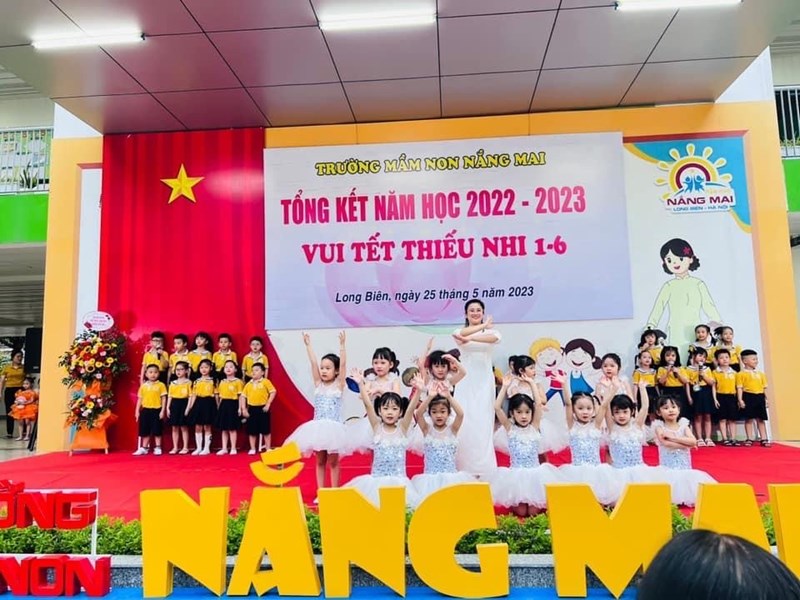 Trường MN Nắng Mai tổ chức lễ tổng kết năm học 2022 -2023 và bé vui tết thiếu nhi 1- 6.