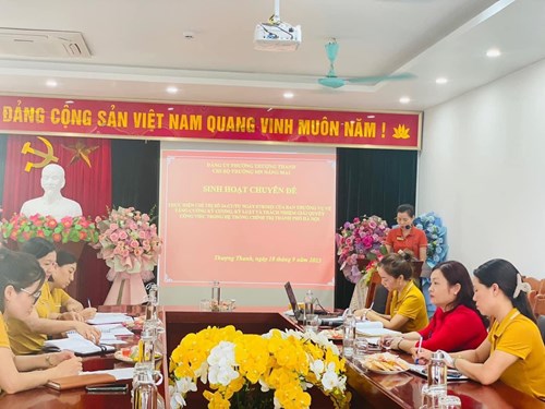 Chi bộ trường MN Nắng Mai tổ chức sinh hoạt theo chuyên đề   Tăng cường kỷ cương , kỷ luật và trách nhiệm giải quyết công việc trong hệ thống chính trị thành phố Hà Nội “.