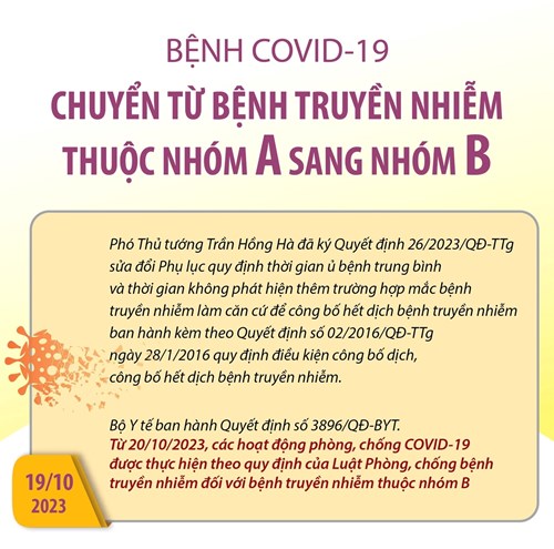 6 biện pháp để phòng chống COVID-19 khi chuyển sang bệnh truyền nhiễm nhóm B