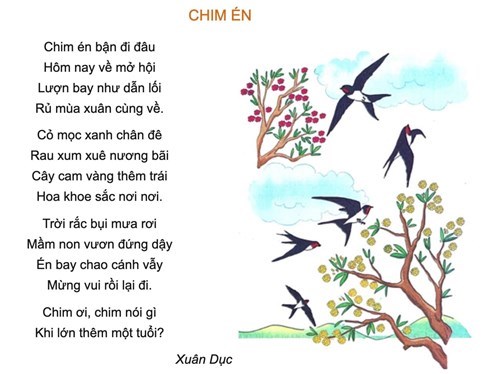 Bài thơ: Chim én