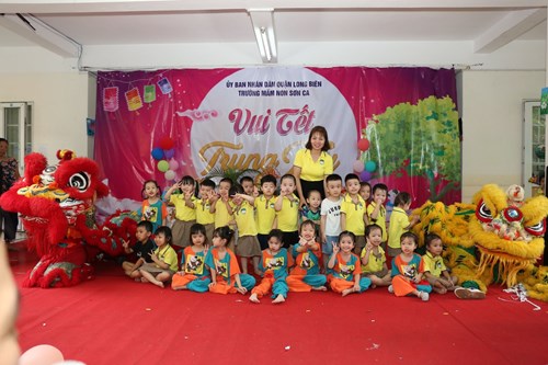 Chương trình  Bé vui đón tết trung thu   của các bé trường MN Sơn Ca