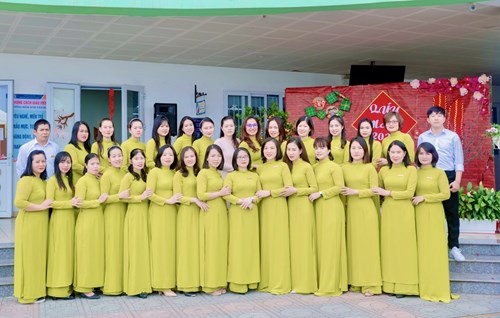 Hưởng ứng tuần lễ áo dài năm 2023 trường Mầm non Tân Mai - Long Biên
