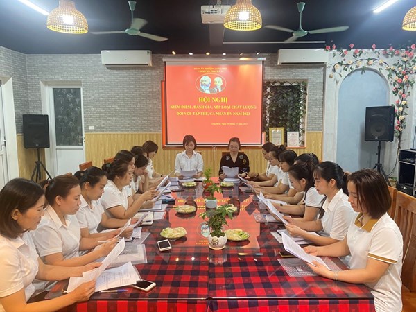Chi bộ trường mầm non Thạch Cầu tổ chức “ Hội nghị kiểm điểm, đánh giá chất lượng tổ chức đảng và đảng viên năm 2023 .