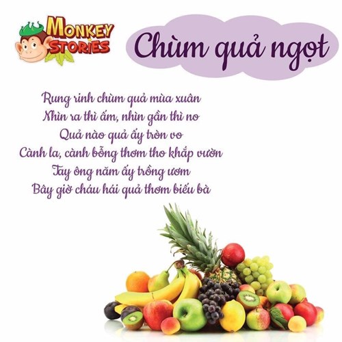 Bài thơ Chùm quả ngọt