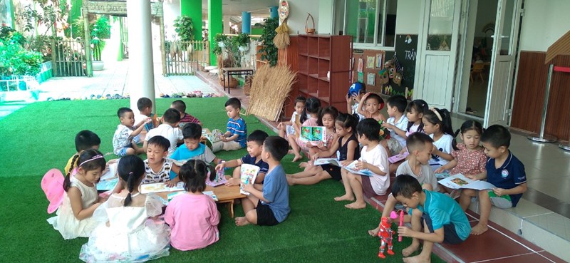 Các bé lớp mẫu giáo lớn A2 với ngày hội đọc sách - GV: Nguyễn Thị Kim Chi