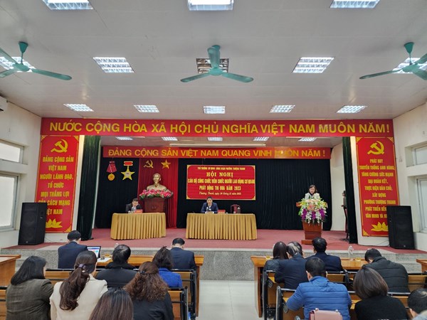 Phường Thượng Thanh tổ chức hội nghị cán bộ, công chức, người lao động năm 2023
